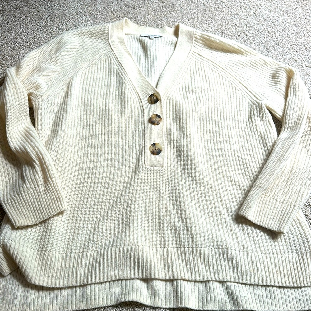 Madewell sweater with buttons